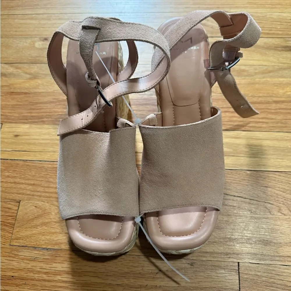 MARC FISHER LTD | Nelly Suede Woven Wedge Sandal